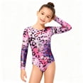 thumbnail image 5 of WOYY Girls Long Sleeve Performance Leotard Matching Shorts Hair Scrunchie Outfits for Dance Gymnastics Stage Children's Clothes Sets, Sizes 6-7, 5 of 8