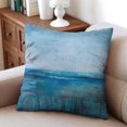thumbnail image 4 of Stylish Home Accent: Blue and Grey Abstract Art Pillow Covers, 16x16 Inch, Gallery Modern Design - Set of 2 for Bedroom, Sofa, Living Room, 4 of 7