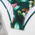 thumbnail image 2 of BERANMEY Women's Tropical Print One Piece Swimsuit with Cover up Beach Skirt Sarong Two Piece Floral Printed V Neck Tummy Control High Cut Monokini Swimsuit Bathing Suit Women's Swimwear & Clothing, 2 of 11