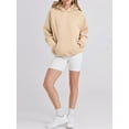 thumbnail image 5 of Liacowi Women Juniors Oversized Hooded Sweatshirt Long Sleeve Pullover Tops with Pockets Casual Streetwear for Teen, 5 of 9