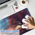 thumbnail image 4 of Trees By the River Under the Stars&nbsp;desk Mouse Padwaterproofno Slip&nbsp;for Office Home Work Gaminggaming Mouse PadRubber Base Mousepad with Stitched Edges 31.5x11.8inches, 4 of 7