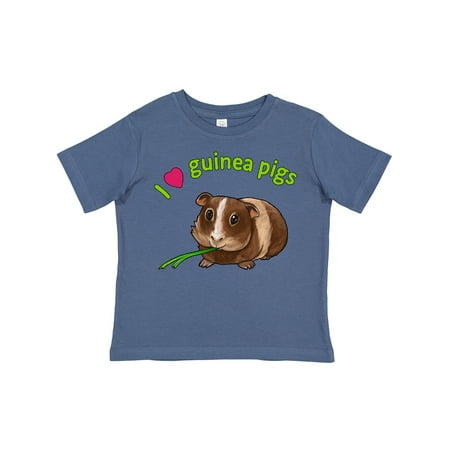 

Inktastic I Love Guinea Pigs Gift Toddler Boy or Toddler Girl T-Shirt