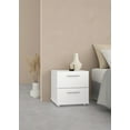 thumbnail image 3 of Tvilum Loft 2 Drawer Bedroom Nightstand for Adults, White, 3 of 17