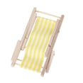 thumbnail image 3 of WHAMVOX 1 Pce Chaise Longue Inclinable Mini pour Usage Extérieur en Jaune, 3 of 7