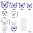 1 Bag 10 Sets 2 Styles Butterfly Cake Topper Sets Paper Cake Decoration ...