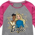 thumbnail image 3 of Barbie - Holiday Friends Toddler & Youth Girls Raglan Graphic T-Shirt, 3 of 4