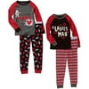 Baby Toddler Girl 4-Piece Valentines Day Tight Fit Pajamas