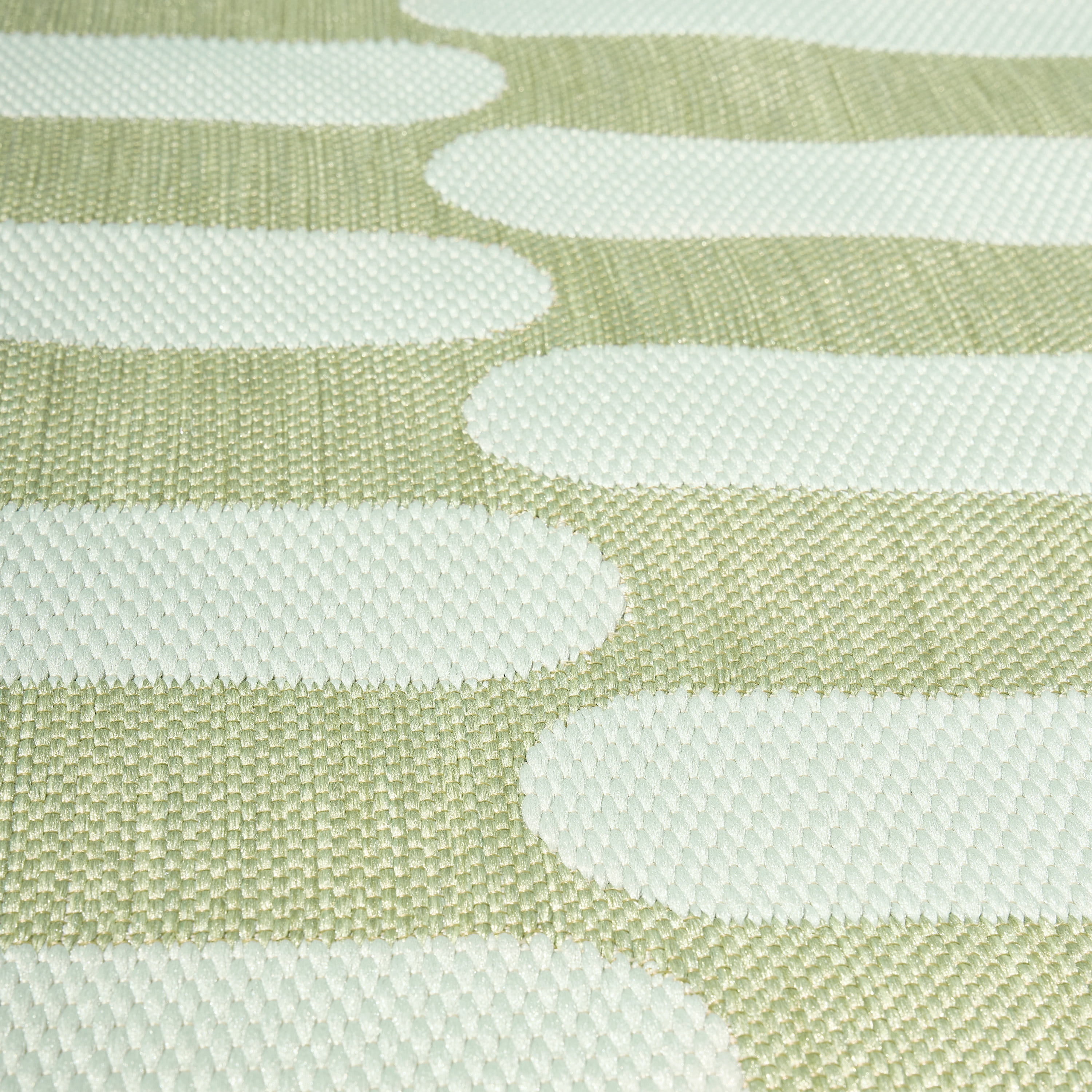 Beautiful 7' x 10' Tiled Stripes Outdoor Rug by Drew Barrymore