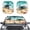 Beach Sea Turtle, variant on Yspwyqan Car Windshield Sun Shade for Car Front Window and Interior Sun Protection Purple Butterfly Floral Foldable Front Window Shades Reflect UV Rays and Heat Keep Vehicle Cool