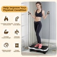 thumbnail image 7 of Vibrating Plate Exercise Machine Lymphatic Drainage Vibrator Whole Body Vibrator for Strengthen Toning Body Home Health Exercise Sports Fitness Equipment（Sliver）, 7 of 7
