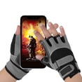 thumbnail image 3 of Guantes antideslizantes de medio dedo ideales para ciclismo, fitness, levantamiento de pesas y deportes al aire libre, 3 of 8