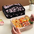thumbnail image 4 of KUIFORTI Cherry Blossoms Lunch Bag School Bag Food Container Picnic Bag Lunch Box Women Leak Proof Handbag Lunch Bag with Strap, 4 of 7