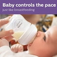thumbnail image 2 of Biberón Natural Philips AVENT con Tetina de Respuesta Natural, Transparente, 4 oz, 1 unidad, SCY900/91 Philips AVENT NA, 2 of 3