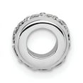 thumbnail image 2 of Finest Gold Sterling Silver Rhodium-Plated CZ Slide, 2 of 4