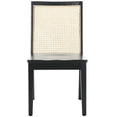 thumbnail image 5 of SAFAVIEH Levy Dining Chair, Black/Natural, Set of 2 (18.3 in. W x 23.3 in. D x 34.6 in. H), 5 of 13