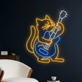 thumbnail image 2 of Handmadetneonsign Cat Playing Guitar Neon Sign, Cat Guitarist Led Sign, Cat Guitar Player Led Light, 2 of 5