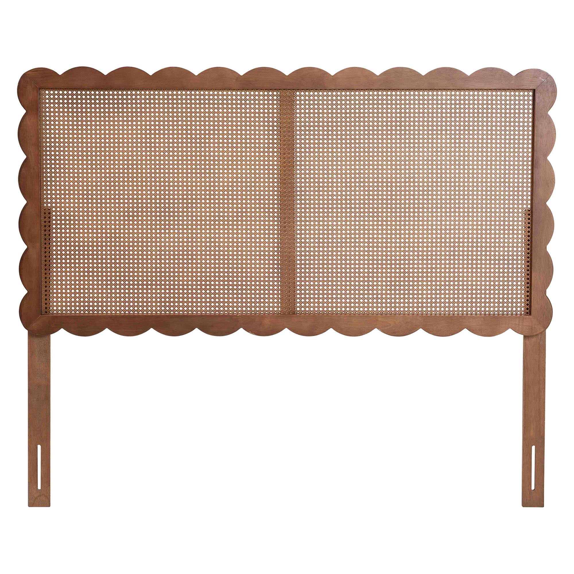 Baxton Studio Orianthe Modern Headboard, Queen, Walnut Brown