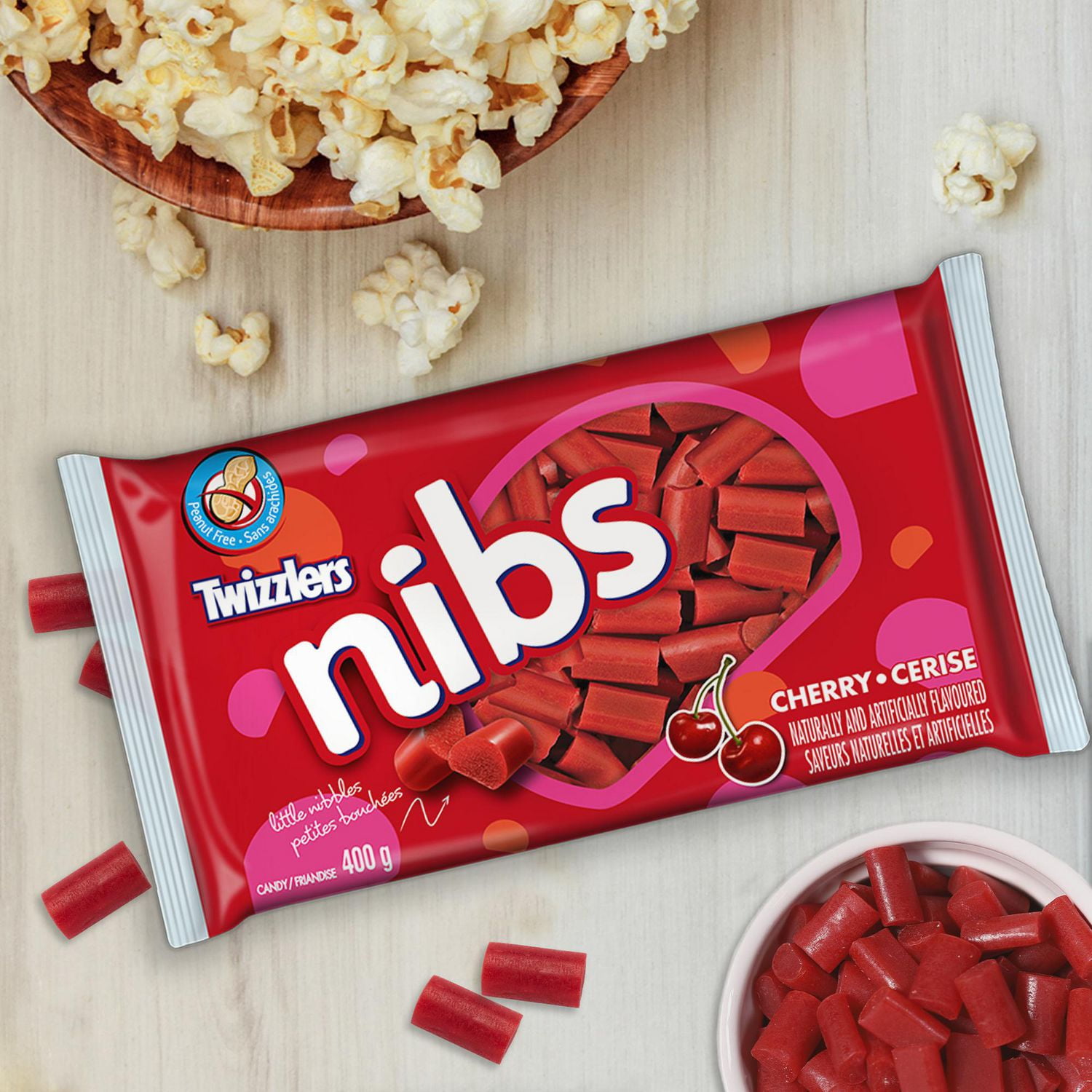 TWIZZLERS NIBS Cherry Candy 400g