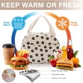 thumbnail image 5 of Lunch Bag - Insulated Lunch Box for Women, Reusable Large Capacity Cooler Bag for Adult, Small Leakproof Cute Corduroy Lunch Tote for Work Office Travel Picnic, 5 of 6