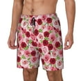 thumbnail image 2 of Balery Rose Flowers Mens Swim Trunks Swim Shorts for Men Quick Dry Inseam Beach Shorts with Compression Liner Pocket-Medium, 2 of 9