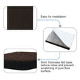 thumbnail image 5 of Uxcell Household 24Pcs Brown Felt Furniture Pads Square Floor Protector for Chair Legs Feet 20 x 20 x 5mm, 5 of 7