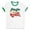 White/Kelly Green, variant on Jingle Bell Rockin' Ringer Tee Shirt Unisex X-Large White/Red
