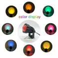 thumbnail image 4 of Final Clearance! Creative 90° Rotating Rainbow Lamp Sunset Night Light USB LED Projector Night Light for Party Home Living Room Bedroom Decoration, 4 of 5