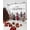 White, variant on Xmas Tree Christmas Shower Curtain, Snowflake Red Green Brown Waterproof Washable Boho Funny Cute Shower Curtains Set for Bathroom Farmhouse Bathtubs Decor with Hook, 36"Wx72"L