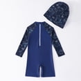 thumbnail image 5 of Godom Toddler Boy Swimsuit Long Sleeves Kid Bathing Suits Sun Protection Swim Suit Beachwear Bathing Suit, 5 of 7