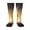2 Black-1, variant on Red And White Flame Fox print thigh-high socks, crafted for both men and women with a stretchy, high-opaque design perfect for daily wear