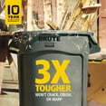 thumbnail image 2 of 32 Gallon Heavy-Duty Round Trash/Garbage Container,  for Landscapers/Construction Sites/Restaurants/Back of House/Offices/Warehouses/Commercial Environments: Office Waste Bins, 2 of 9