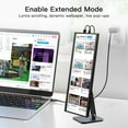 thumbnail image 4 of 12.6 Inch Stretched Bar LCD Display 1920x515 IPS Monitor 170° Full View Angle 1200:1 Contrast HDMI USB-C Secondary Screen with Built-in Speakers for Aida64 CPU GPU Monitoring Laptop PC, 4 of 7