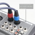 thumbnail image 4 of Dual XLR To R Cable, 2 XLR Female To 2 R Male Cable, 24K Gold Plated Connector, Dual XLR Female To Dual R Male Cord for Speakers, TVs, CDs, DVDs, Mixers and More, 4 of 7