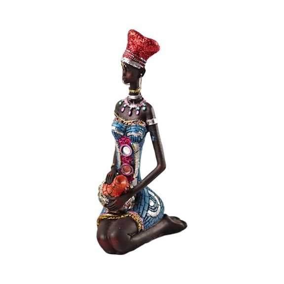 Zeiwohndc African Sculpture Resin Figure African Statues and Sculpture Home Decors