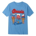 thumbnail image 3 of Kids Boys Girls 4th of July Cousin Crew Shirt Short Sleeve T-Shirt (Blue 10-11 Years), 3 of 4