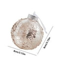 thumbnail image 4 of Boovnll Clear Christmas Ball Ornaments, 3.1" Shatterproof Glitter Plastic Hanging Pendants Christmas Balls for Holiday Xmas Tree, Wedding, Party Decor Gifts, Christmas Tree Decorations, 4 of 4