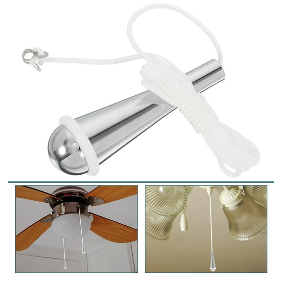 FOLOYORI Ceiling Fan String Pull Silver 1Pcs 59.06X3.15X1.06In For Ceiling Fan Bathroom