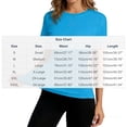 thumbnail image 3 of ZQUUVOU Women's Sun Shirts Short Sleeve Ice Silk Sun Protection Top Solid Crewneck Cooling Breathable Lightweight Shirts Blue, 3 of 5