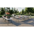 thumbnail image 2 of Correll 24"W x 48"D Economy Blow-Molded Plastic Folding Table in Gray Granite, 2 of 14