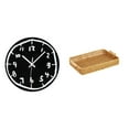 thumbnail image 1 of Reloj de pared tejido de acrílico, adorno moderno, silencioso, minimalista, con cesta de frutas, reloj decorativo para cocina, oficina, comedor, cuenc, 1 of 8
