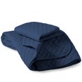 thumbnail image 2 of Bare Home Ensemble de Courtepointe - 2 Pcs - Couvre-Lit Matelassé à Losanges - Lit Simple/simple TG, Bleu Foncé, 2 of 4