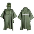 thumbnail image 1 of Poncho al aire libre Hombres Mujeres Impermeable Ropa impermeable Poncho a prueba de lluvia con rayas reflectantes Maboto Poncho al aire libre, 1 of 7