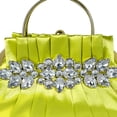 thumbnail image 2 of Bolso de mano de noche para mujer, cadena de diamantes de imitación, bandolera para fiesta de cóctel (verde), 2 of 5