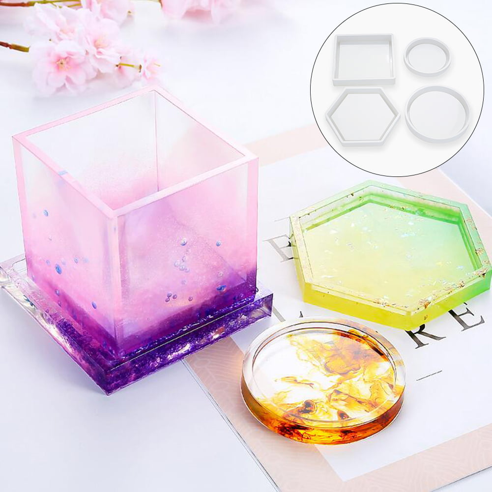 1 pc XXL Square Mold, Large Cube Silicone Mould 3000ml Soap Circling  Swirling Making Tool Resin Casting Molds for Resin Jewellery Making Candle  Wax