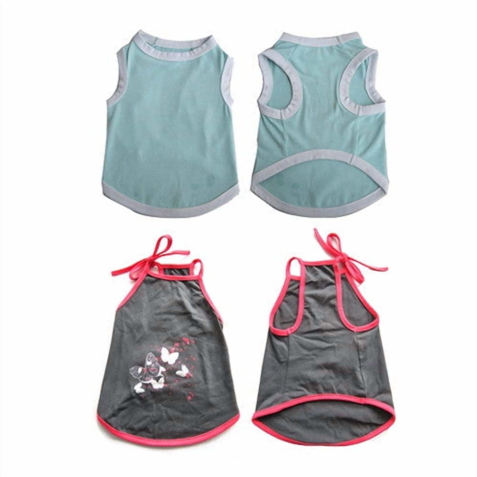 2-Pack Pretty Pet Apparel without Sleeves X-Small