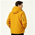 thumbnail image 4 of Yuaguia Men's Windproof Breathable Hiking Jacket, Casual Waterproof Spring Fall Outdoor Coat, Lightweight Raglan Sleeve Zip Up Windbreaker, Outerwear for Mountain Travel Daily Wear, Saffron S, 4 of 6