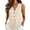 Beige, variant on Women's Linen Blend Vest Top, V-Neck Button Down Sleeveless Waistcoat, Tailored Slim Fit Summer Blazer Coffee M