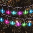 thumbnail image 3 of Miniature Christmas Lights String Outdoor Holiday Lights Wire Warm Rope Lights Outdoor 33 Warm Christmas Lights 50 Mini Christmas Lights Clear String Bat Light String Decoration Light 10 LED, 3 of 4