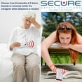 thumbnail image 2 of Secure Wireless Caregiver Pager with Nurse Call Button - Remote Nurse Alert System SOS Help Panic Emergency Pendant for Elderly, Disabled Patients, Seniors - 500+ Ft Range, 2 of 7