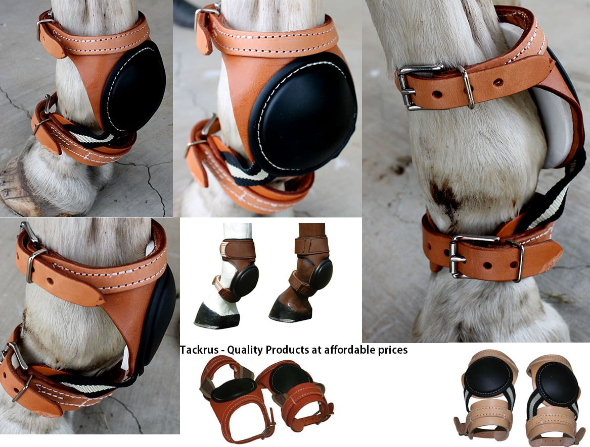 Horse Equine Leather Sports Medicine Skid Boots Amish Made in USA Tack